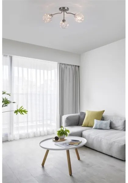 Searchlight 11523-3SN - Plafonieră aplicată ASTRAL, 3x G9/33W/230V, crom mat