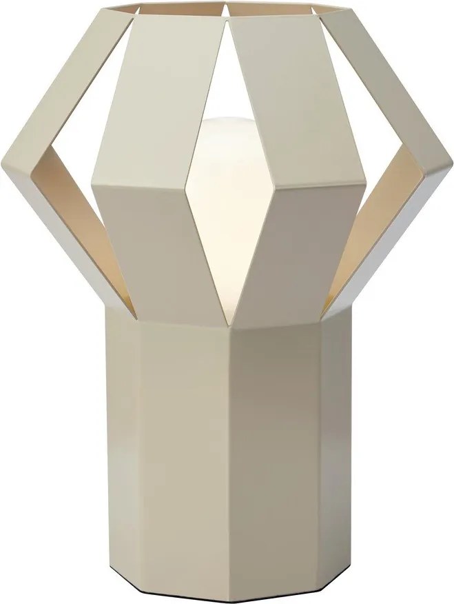 Veioză bej din metal cu abajur din metal (înălțime 27 cm) Octa – Markslöjd