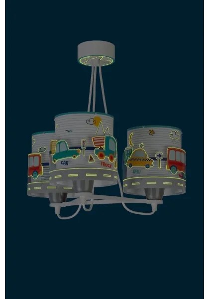 Dalber 61687 - Lustră copii BABY TRAVEL 3xE27/60W/230V