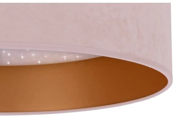 Plafonieră LED VELVET STAR LED/24W/230V d. 40 cm roz/aurie Brilagi
