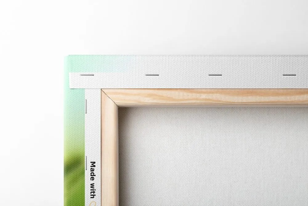 Tablou lama de iarbă în design verde