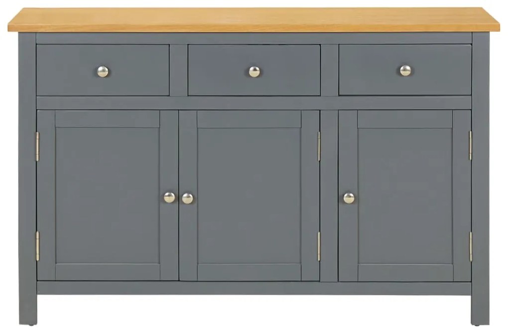 288636 vidaXL Servantă, 110x33,5x70 cm, lemn masiv de stejar