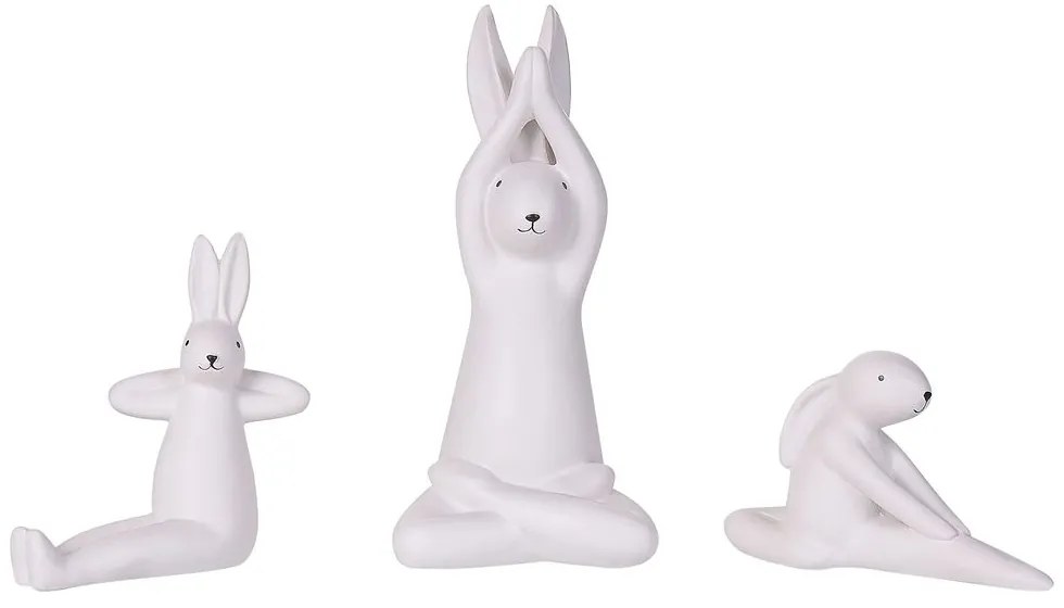 Figurină decorativă 3 ks Brizy (alb). 1078201