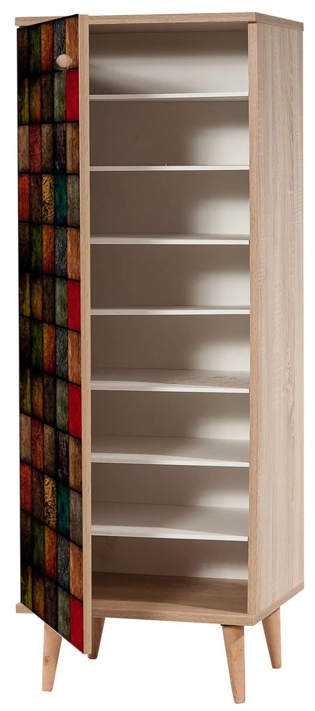Mobilier pentru hol Feliz 723 (Stejar sonoma + antracit). 1089410