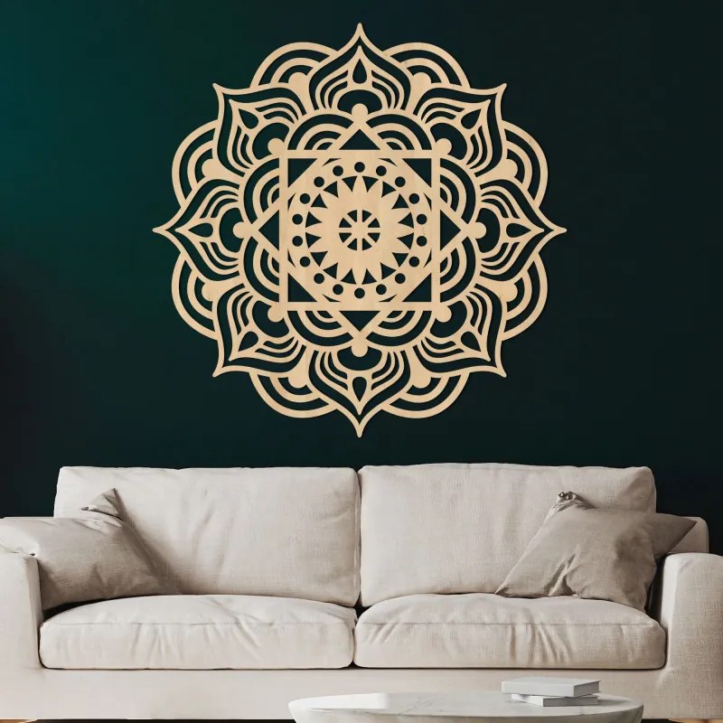 SENTOP | Mandala din lemn pe perete, ca pictură | SYMMETRIA