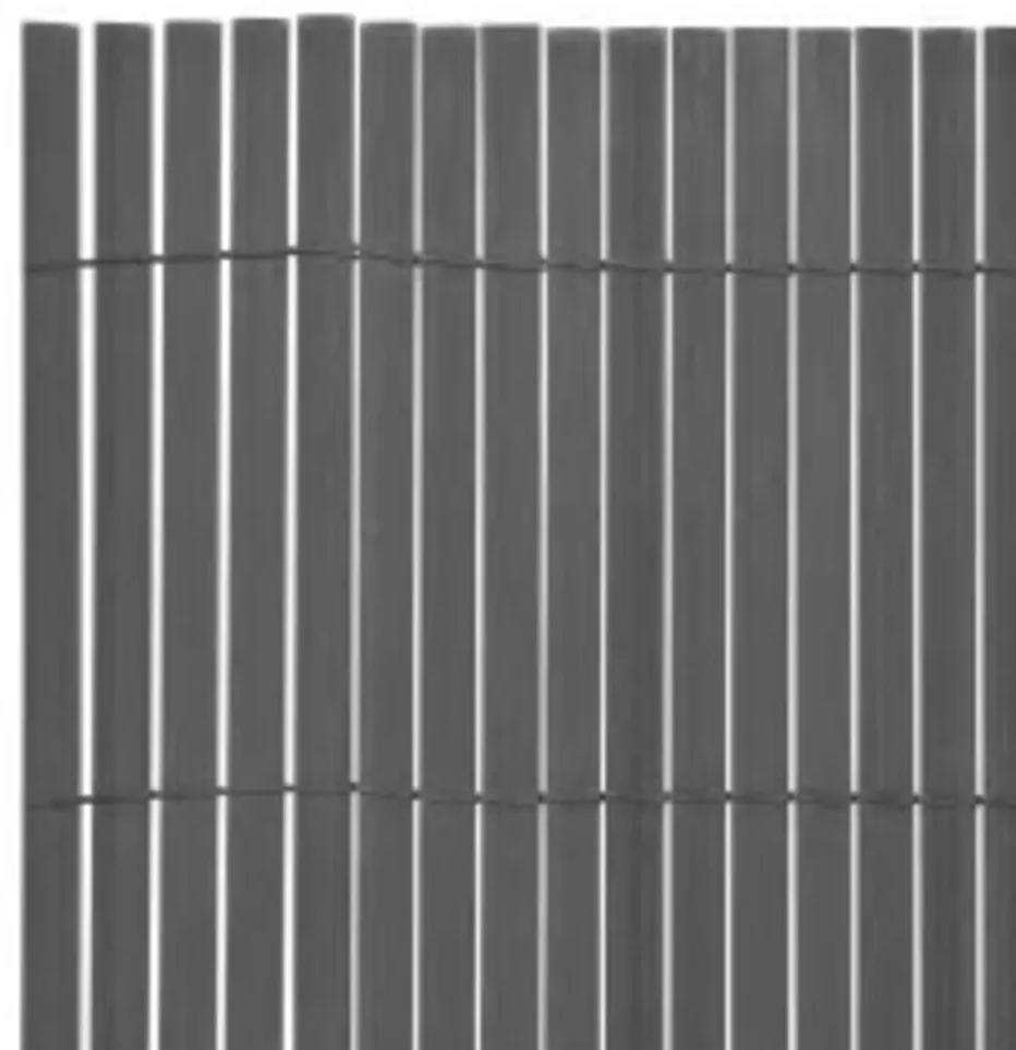 Gard pentru gradina cu 2 fete, gri, 90x400 cm 1, Gri, 90 x 400 cm