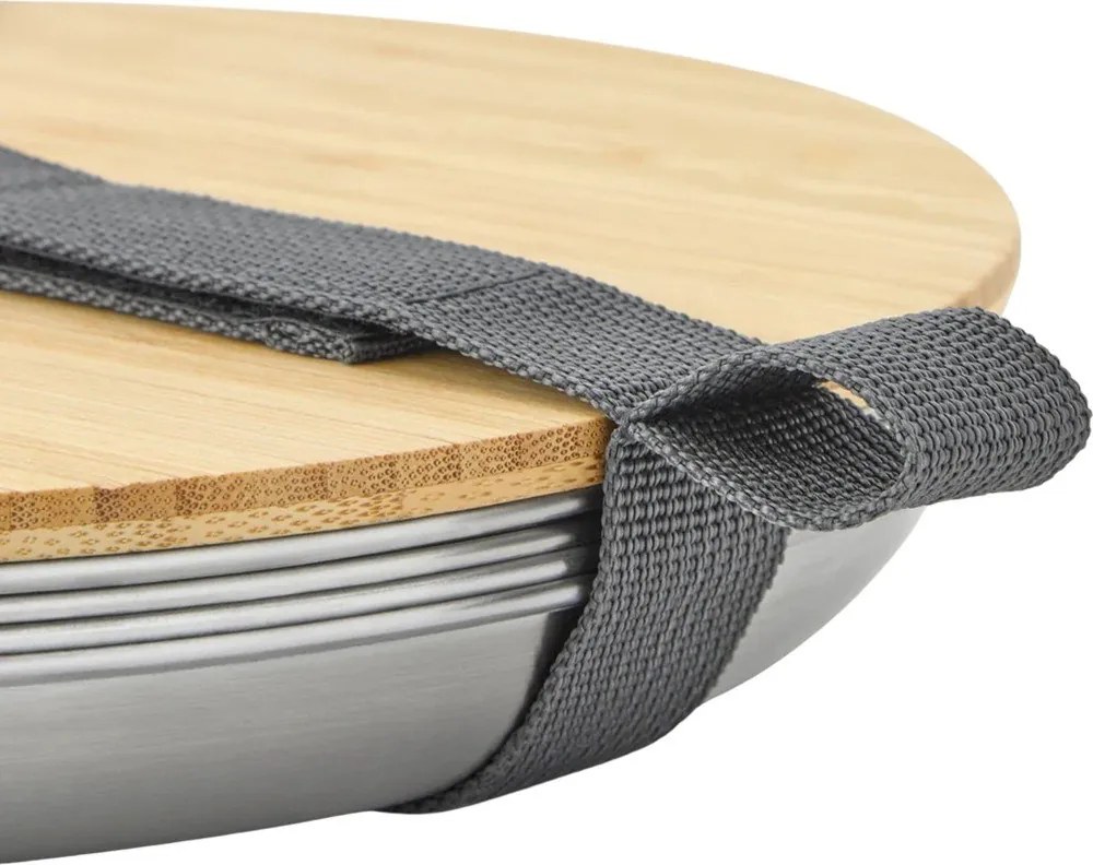 Farfurii argintii 4 buc. din oțel inoxidabil ø 25,5 cm – Black + Blum