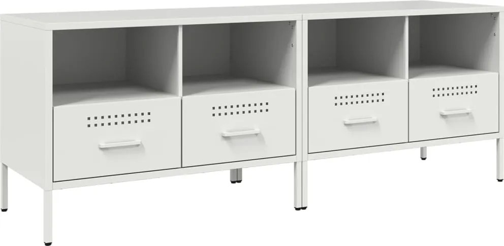 vidaXL Dulapuri TV, 2 buc., alb, 68x39x50,5 cm, oțel