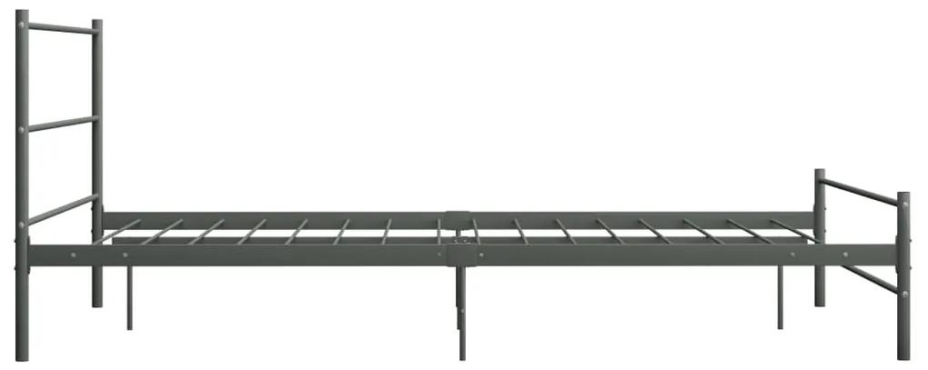 Cadru de pat, gri, 120 x 200 cm, metal