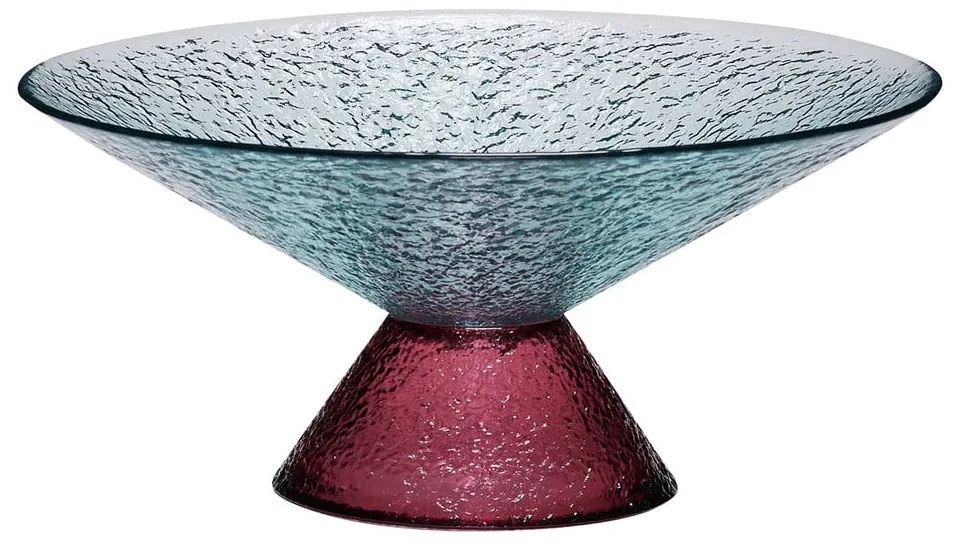 Bol roșu/albastru pentru fructe din sticlă ø 25 cm Bonbon – Hübsch