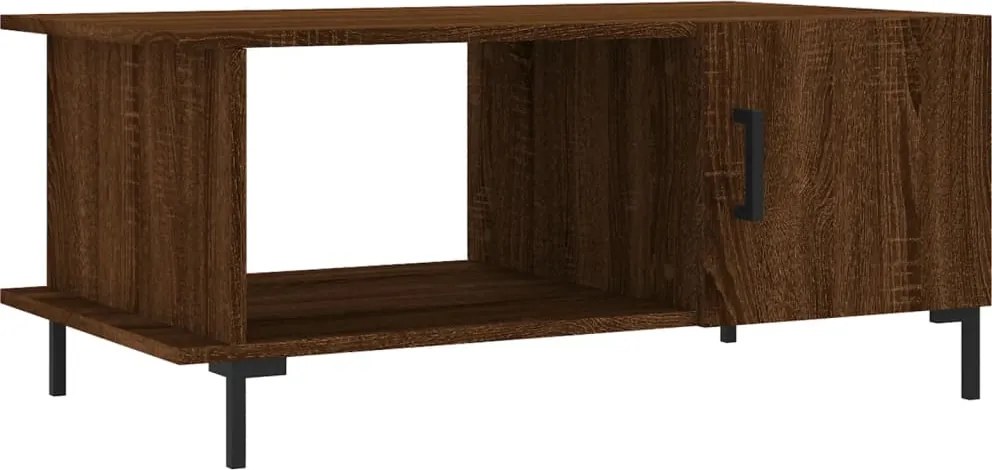 vidaXL Măsuță de cafea, stejar maro, 90x50x40 cm, lemn prelucrat