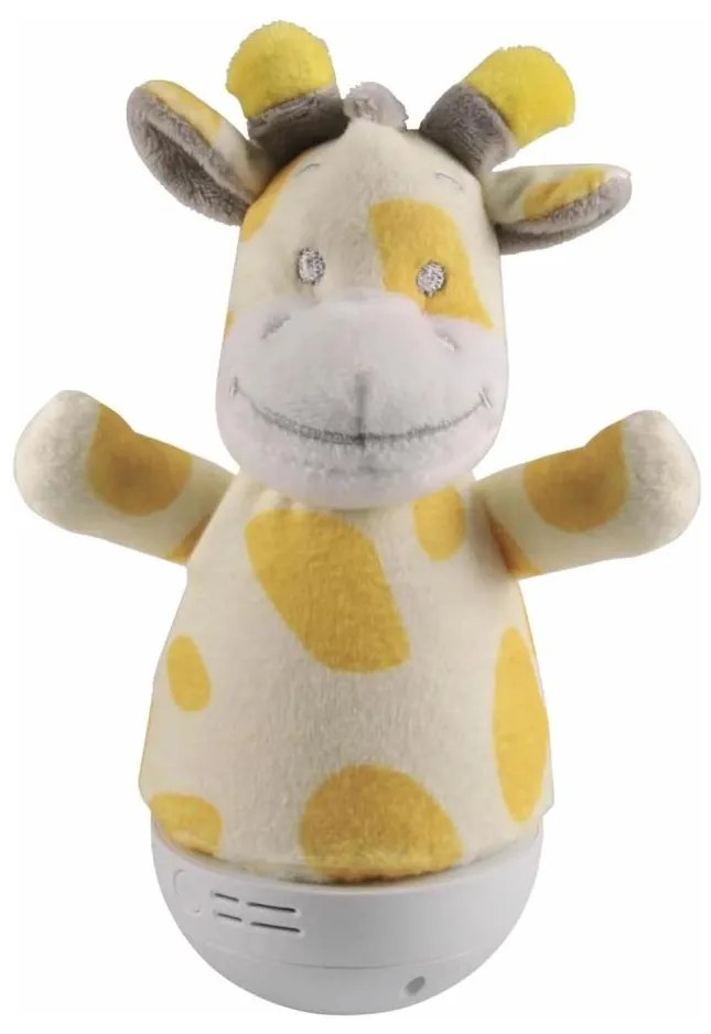 Lampă de noapte LED RGB pentru copii, cu melodie, 3xAAA/5V, model girafă