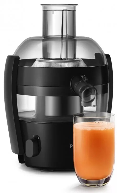 Storcator de fructe Philips HR1832/00, 500W, 1.5L, QuickClean, Fara picurare, Negru