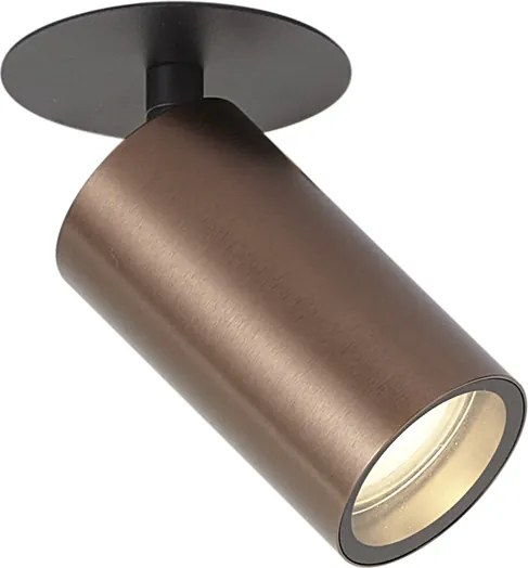 Spot încastrat modern bronz închis GU10 50mm IP44 - Chels