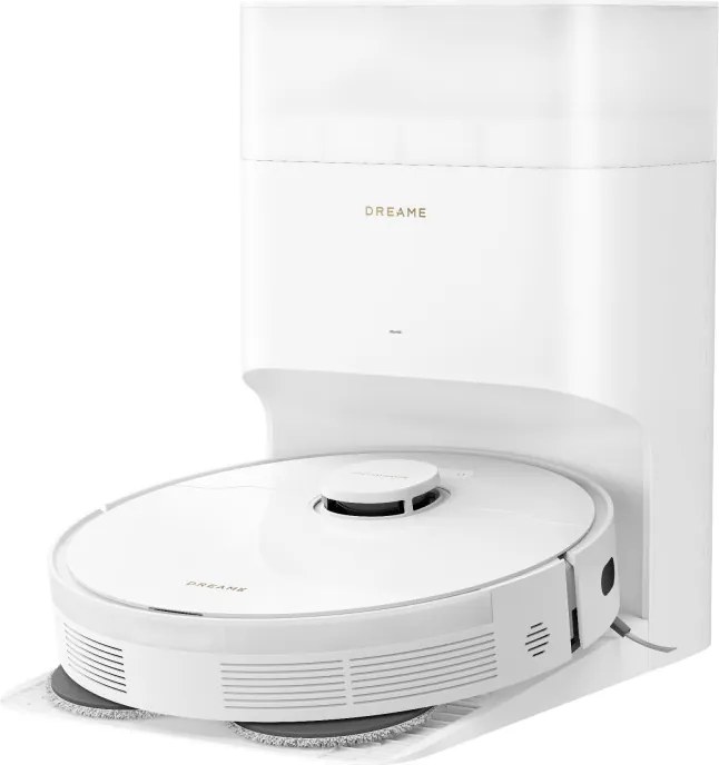 Aspirator robot Dreame L10s Plus RLL42SD, 7000 Pa, 5200 mAh, 60 W, Pana la 145 m², Statie de incarcare si golire automata, Autonomie de 155 minute, Alb