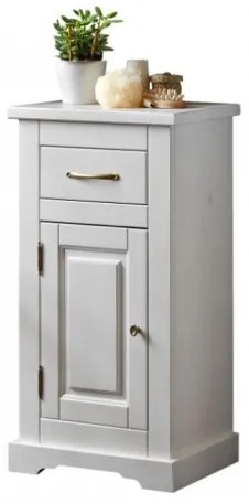 Dulap baie cu usa si sertar Romantic, l45xA30xH85 cm