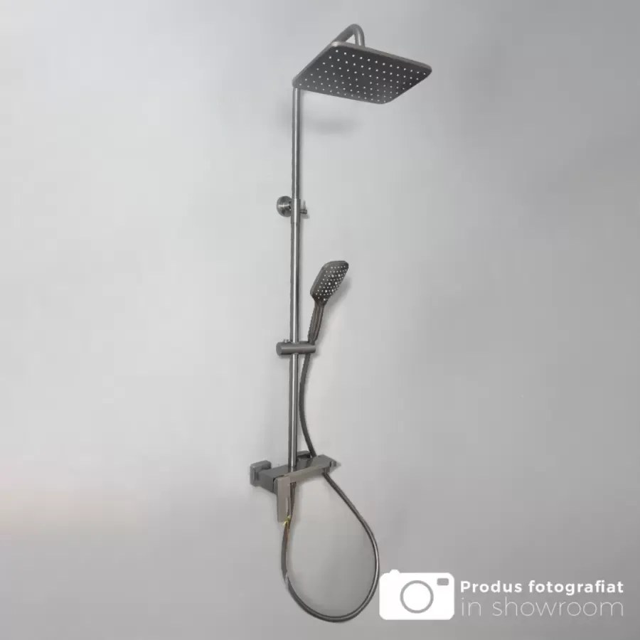 Coloană de Duș din Alamă Sanitară Satinată Model 9810N – Design Durabil și Modern pentru Baia Ta