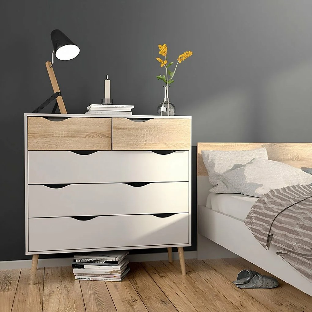 Comodă OSLO 75456, albă