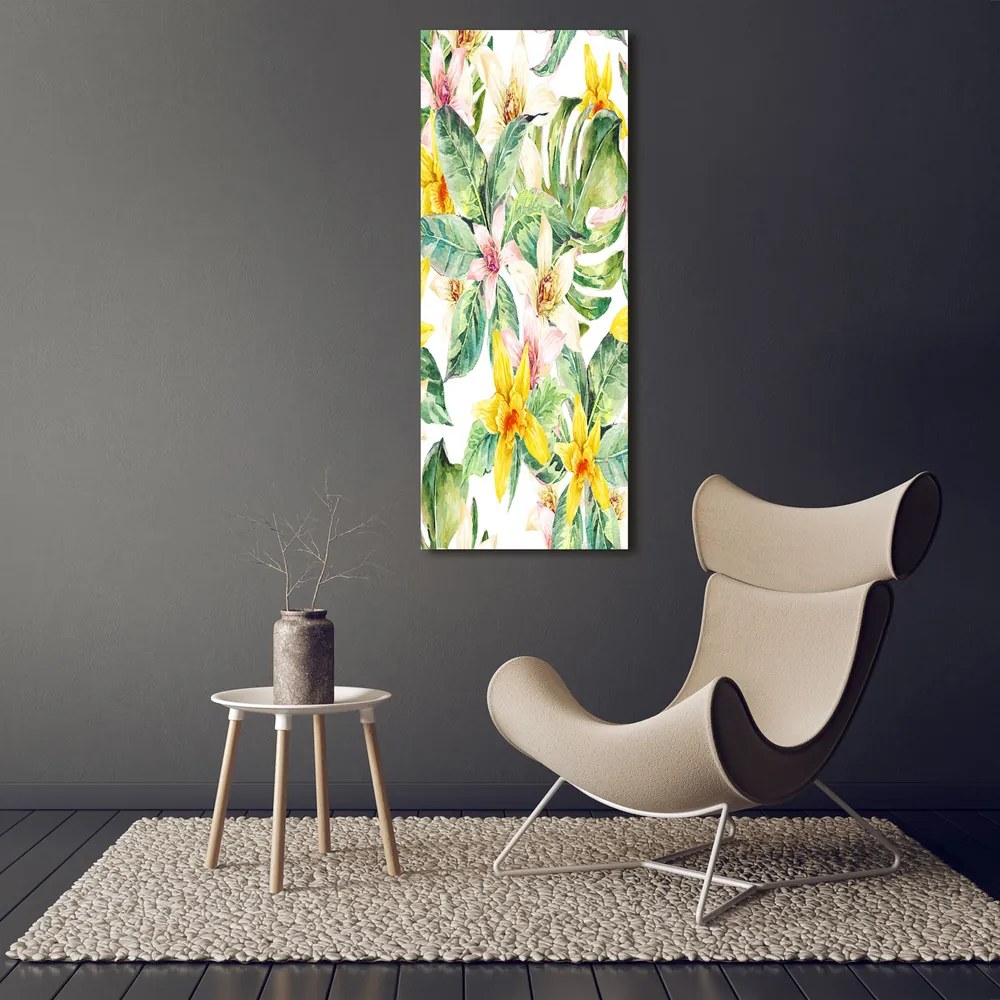 Tablou pe pânză canvas Flori tropicale