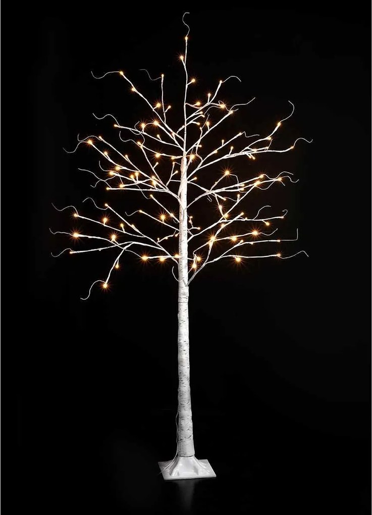 Copac decorativ alb cu led Ø 120 cm x 180 H