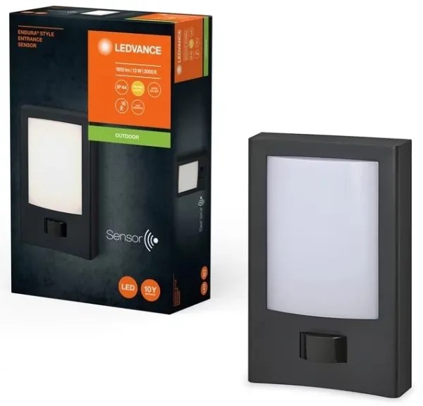 Aplică LED de exterior cu senzor Ledvance ENDURA STYLE LED/13W/230V