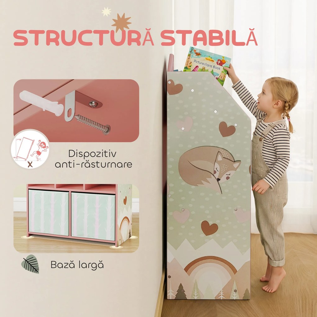 AIYAPLAY mobilier organizare jucării mobilă depozitare | Aosom Romania