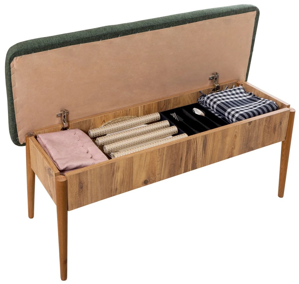 Set mobilier sufragerie Vlasta 1 (pin atlantic + verde) (pentru 4 persoane). 1072183