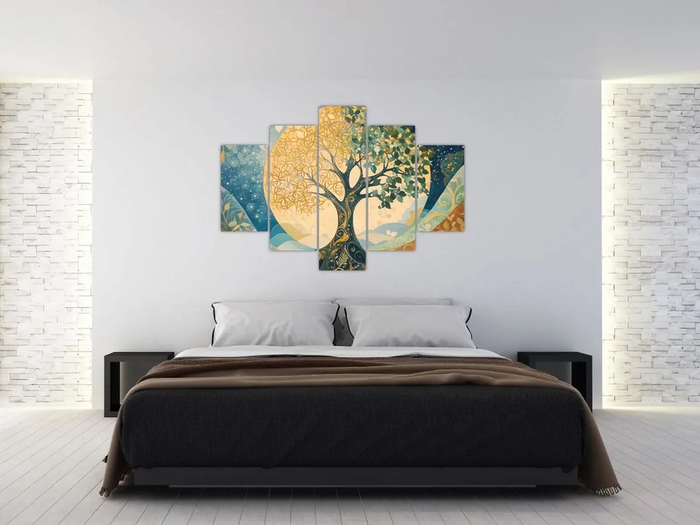 Tablou – Arborele vieții în lună (150x105 cm)