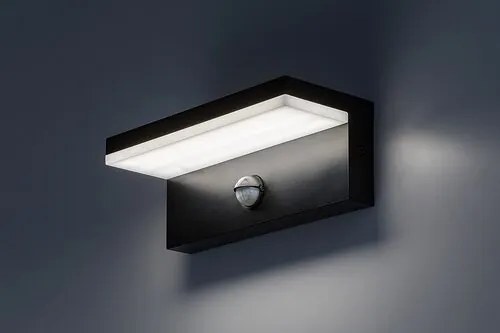 Aplica LED iluminat exterior cu senzor IP54 Zaragoza negru