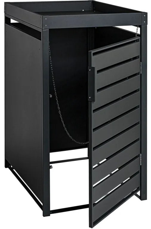 Dulap STILISTA pentru 1 pubelă, 68 x 124 x 80 cm, antracit