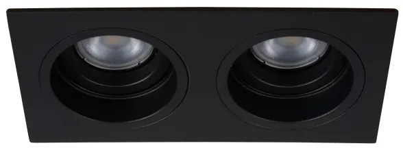 Spot EMBED 2xGU10/50W/230V negru Lucide 22959/02/30