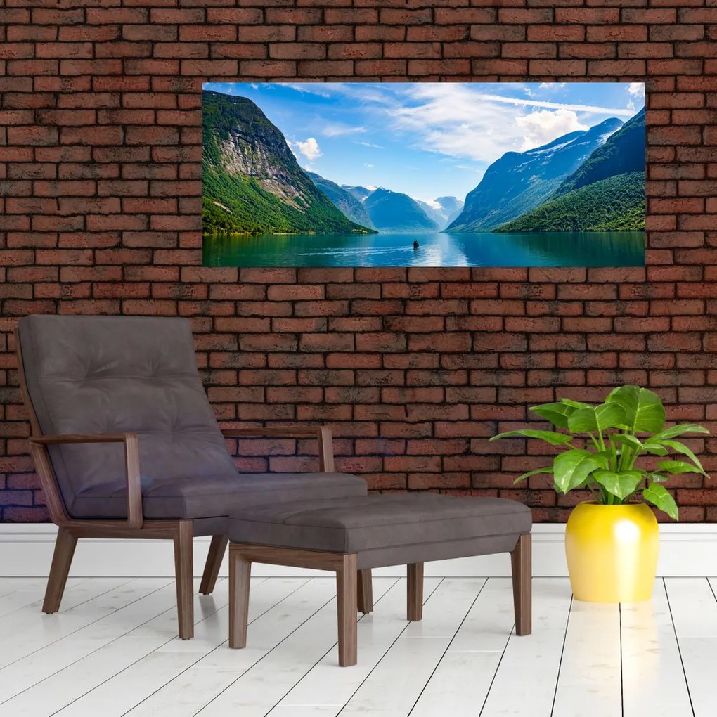 Tablou - Lacul Lovatnet (120x50 cm)