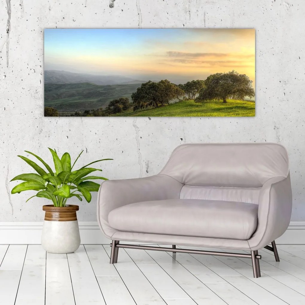 Tablou - Privire de pe deal (120x50 cm)