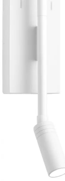 Aplică de perete TORCH LED 6W/230V + LED 3W, alb