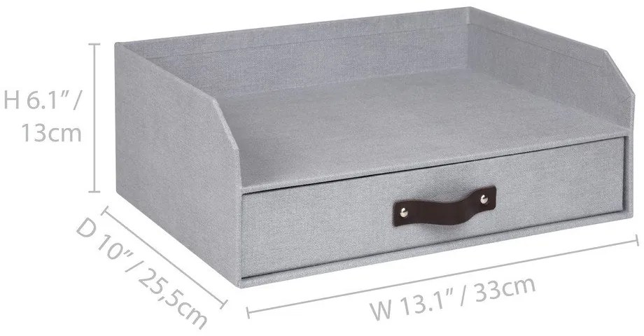 Organizator pentru sertar/pentru documente din carton Walter – Bigso Box of Sweden