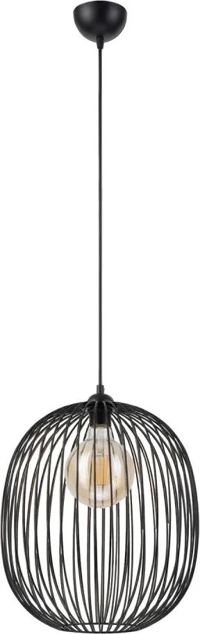 Lampă suspendată pe cablu DESTELLO 1xE27/15W/230V Ø 33 cm negru