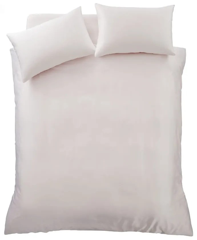 Lenjerie de pat roz din satin pentru pat dublu, extinsă 230x220 cm Silky Soft – Catherine Lansfield