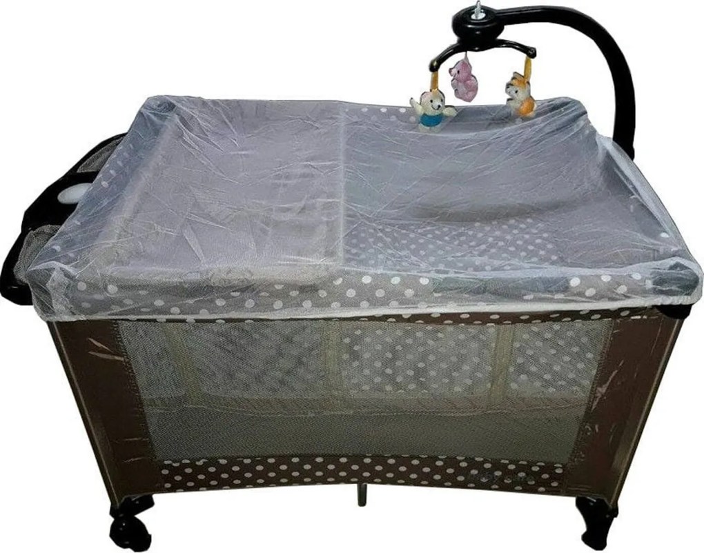 Patut Pliant, Tarc copii Baby Care™ NEST, Pliabil pe 2 Niveluri cu muzica si Masa infasat, Jucarie Carusel cu jucarii din plus, geanta transport