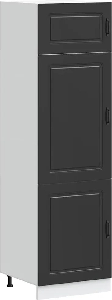 vidaXL Dulap de bucătărie „Kalmar” din lemn negru prelucrat