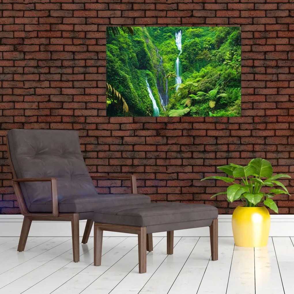 Tablou - Cascada Madakaripura, Java de Est, Indonezia (90x60 cm)