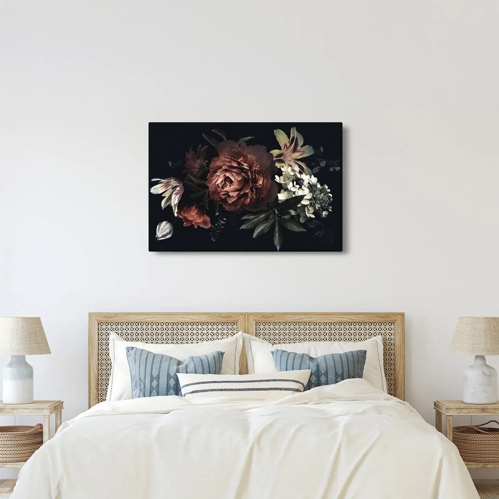 Tablou - Flori întunecate (90x60 cm)