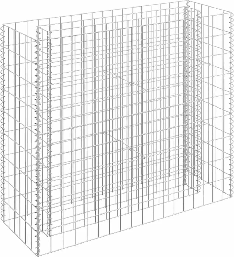 vidaXL Strat înălțat gabion, 90 x 30 x 90 cm, oțel galvanizat