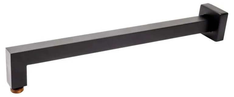 BRAT DUS FIX RECTANGULAR INULA, 400 MM, ALAMA, NEGRU Negru mat, Patrata