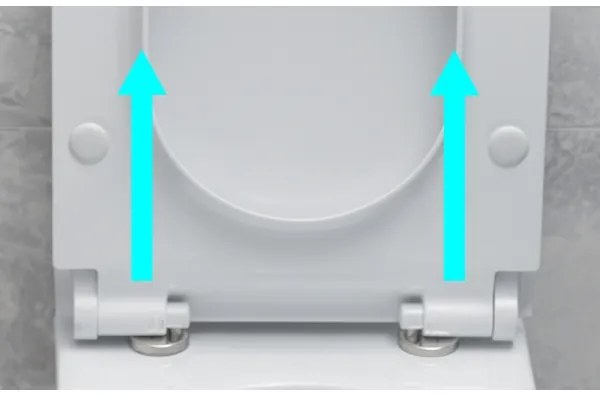 Colac de toaletă Bruckner SoftClose FULDA SLIM alb