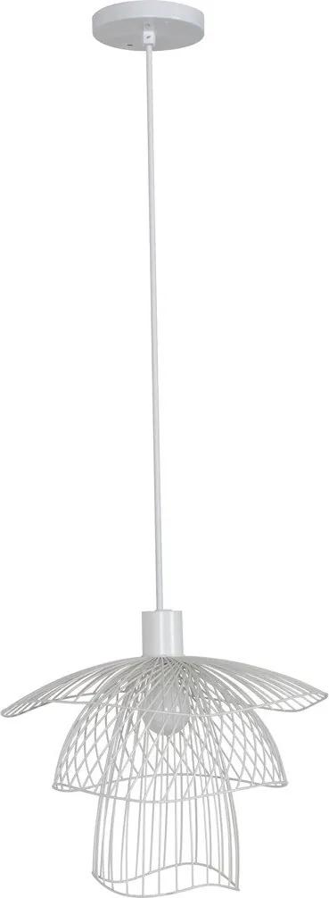 Lampa suspendata alba din metal Papillon XS White Ø30cm | FORESTIER
