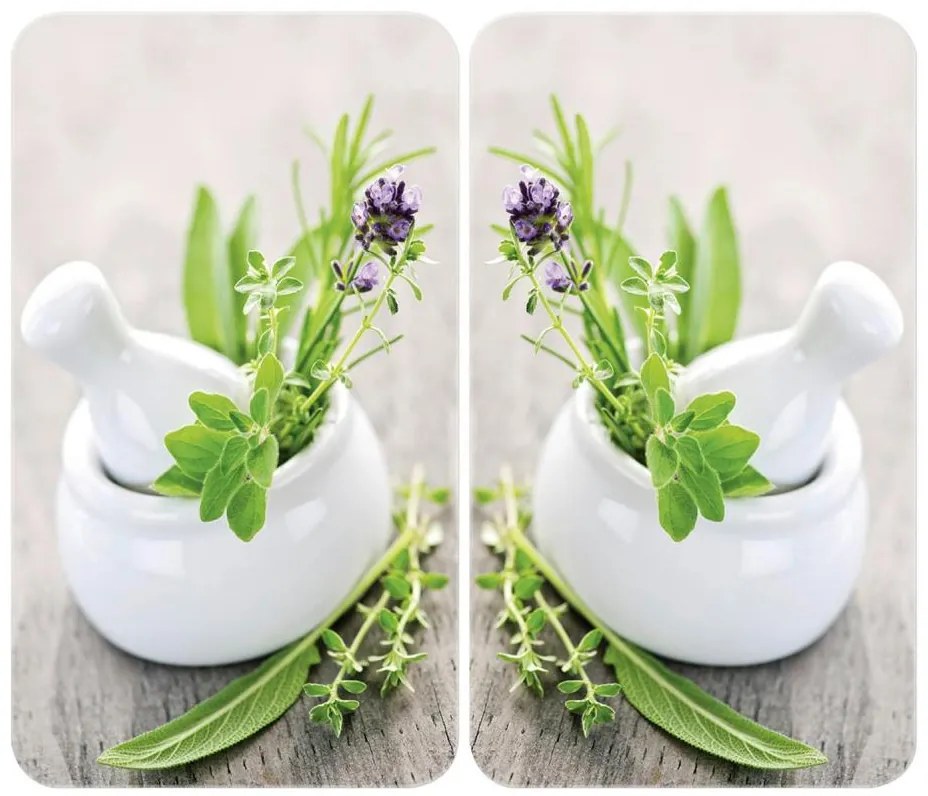 WENKO 2521420100 - Capac pentru plită 52x30 cm multicolor/gri/transparent