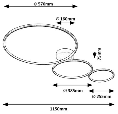 Plafonieră Rabalux 71297 FORMAND LED/38W/230V