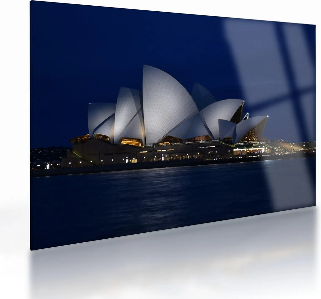 Tablou pe sticlă Sydney nocturn (70x50 cm)