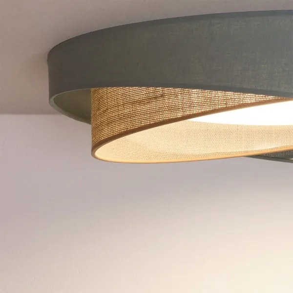 BRILAGI-LED Plafonieră VELVET TWIST LED/24W/230V 4000K diam. 55 cm verde/bej.