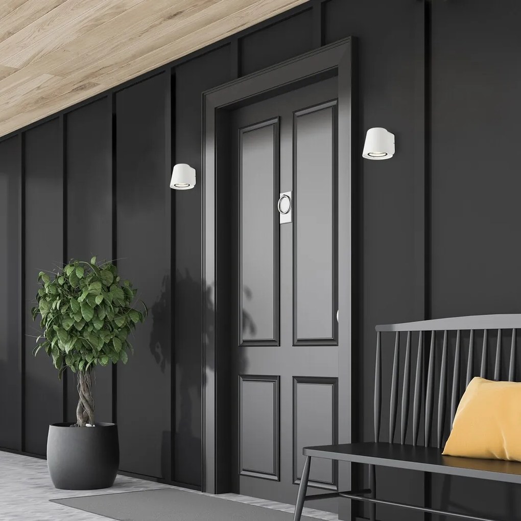 Aplica de exterior stil modern minimalist IP54 Mandal alba